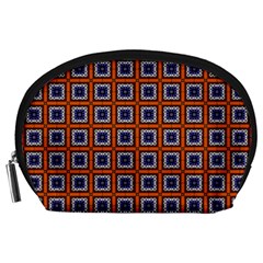 Tile Background Image Pattern Accessory Pouch (large) by Pakrebo