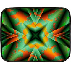 Farbenpracht Kaleidoscope Fleece Blanket (mini) by Pakrebo