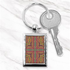 Abstract Design Abstract Art Orange Key Chains (rectangle)  by Pakrebo