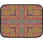 Abstract Design Abstract Art Orange Double Sided Fleece Blanket (Mini)  35 x27  Blanket Front