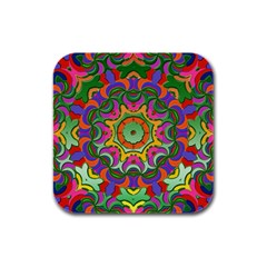 Background Image Structure Rubber Square Coaster (4 Pack)  by Pakrebo