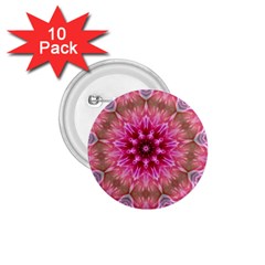 Flower Mandala Art Pink Abstract 1 75  Buttons (10 Pack) by Pakrebo