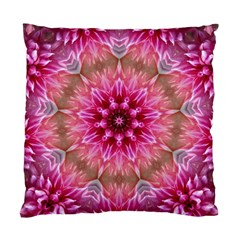 Flower Mandala Art Pink Abstract Standard Cushion Case (two Sides)