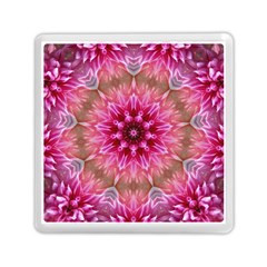 Flower Mandala Art Pink Abstract Memory Card Reader (square) by Pakrebo