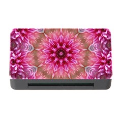 Flower Mandala Art Pink Abstract Memory Card Reader With Cf by Pakrebo