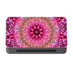 Flower Mandala Art Pink Abstract Memory Card Reader with CF Front