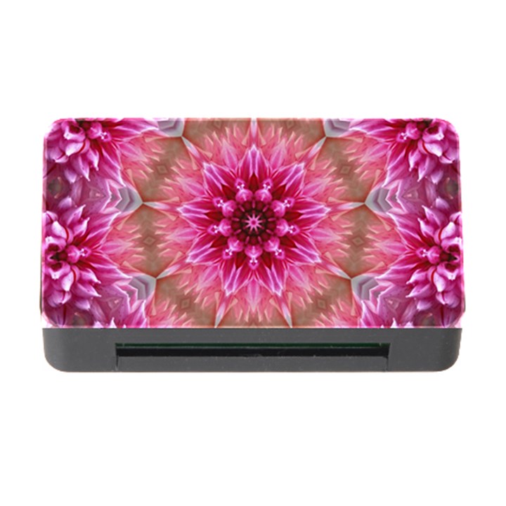 Flower Mandala Art Pink Abstract Memory Card Reader with CF