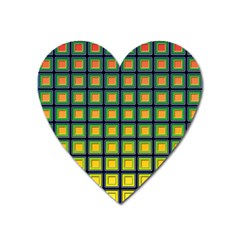 Tile Background Image Pattern Squares Heart Magnet by Pakrebo