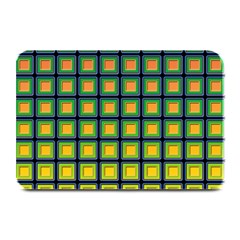 Tile Background Image Pattern Squares Plate Mats by Pakrebo