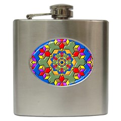 Background Image Pattern Hip Flask (6 Oz) by Pakrebo