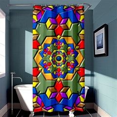 Background Image Pattern Shower Curtain 36  X 72  (stall)  by Pakrebo