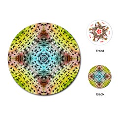 Farbenpracht Kaleidoscope Playing Cards (round) by Pakrebo