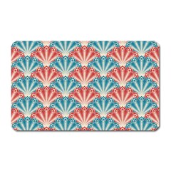 Seamless Patter Peacock Feathers Magnet (rectangular) by Pakrebo