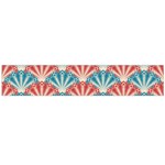 Seamless Patter Peacock Feathers Large Flano Scarf  Front