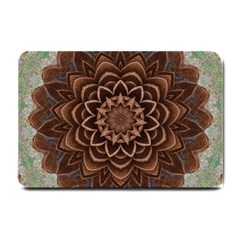 Abstract Art Texture Mandala Small Doormat  by Pakrebo