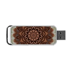 Abstract Art Texture Mandala Portable Usb Flash (one Side) by Pakrebo