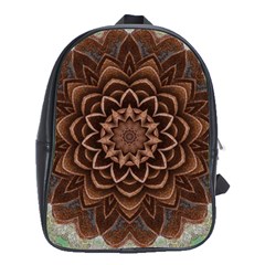 Abstract Art Texture Mandala School Bag (xl) by Pakrebo