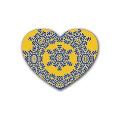 Background Image Decorative Heart Coaster (4 Pack) 