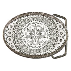 Vector Mandala Drawing Decoration Belt Buckles by Pakrebo