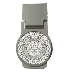 Vector Mandala Drawing Decoration Money Clips (round)  by Pakrebo