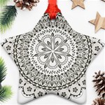 Vector Mandala Drawing Decoration Star Ornament (Two Sides) Front