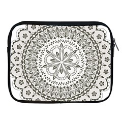 Vector Mandala Drawing Decoration Apple Ipad 2/3/4 Zipper Cases by Pakrebo