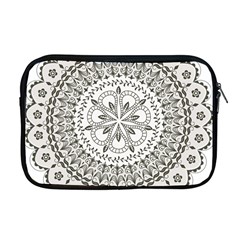 Vector Mandala Drawing Decoration Apple Macbook Pro 17  Zipper Case by Pakrebo