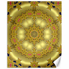 Pattern Background Gold Golden Canvas 16  X 20  by Pakrebo