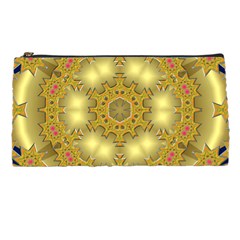 Pattern Background Gold Golden Pencil Cases by Pakrebo