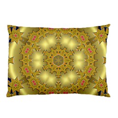 Pattern Background Gold Golden Pillow Case (two Sides) by Pakrebo