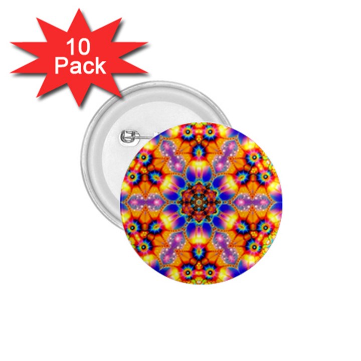 Image Fractal Background Image 1.75  Buttons (10 pack)