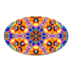 Image Fractal Background Image Oval Magnet by Pakrebo