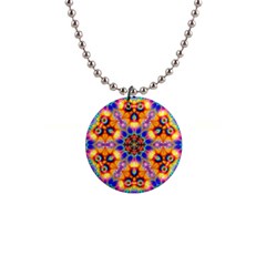 Image Fractal Background Image 1  Button Necklace by Pakrebo