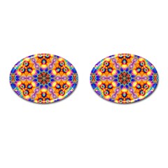 Image Fractal Background Image Cufflinks (oval) by Pakrebo