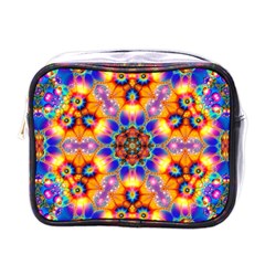 Image Fractal Background Image Mini Toiletries Bag (one Side) by Pakrebo