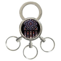 Rosette Cathedral 3-ring Key Chains by Pakrebo