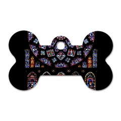 Rosette Cathedral Dog Tag Bone (two Sides) by Pakrebo