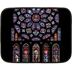 Rosette Cathedral Double Sided Fleece Blanket (mini)  by Pakrebo