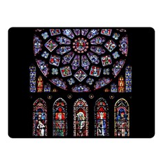 Rosette Cathedral Double Sided Fleece Blanket (small)  by Pakrebo