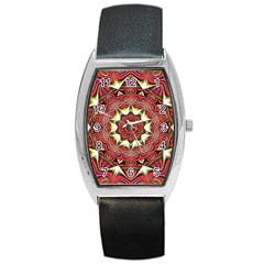 Farbenpracht Kaleidoscope Arts Barrel Style Metal Watch by Pakrebo