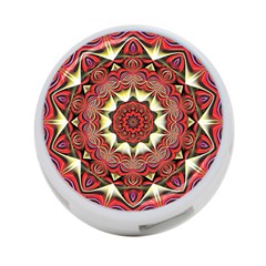 Farbenpracht Kaleidoscope Arts 4-port Usb Hub (two Sides) by Pakrebo