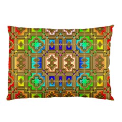 Background Image Tile Geometric Pillow Case by Pakrebo