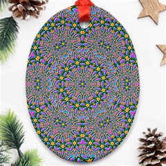 Background Image Creativity Oval Ornament (two Sides) by Pakrebo