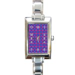 Background Image Decorative Art Rectangle Italian Charm Watch Front