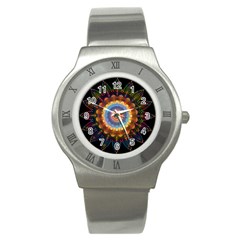 Colorful Prismatic Chromatic Stainless Steel Watch