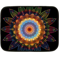 Colorful Prismatic Chromatic Double Sided Fleece Blanket (Mini) 