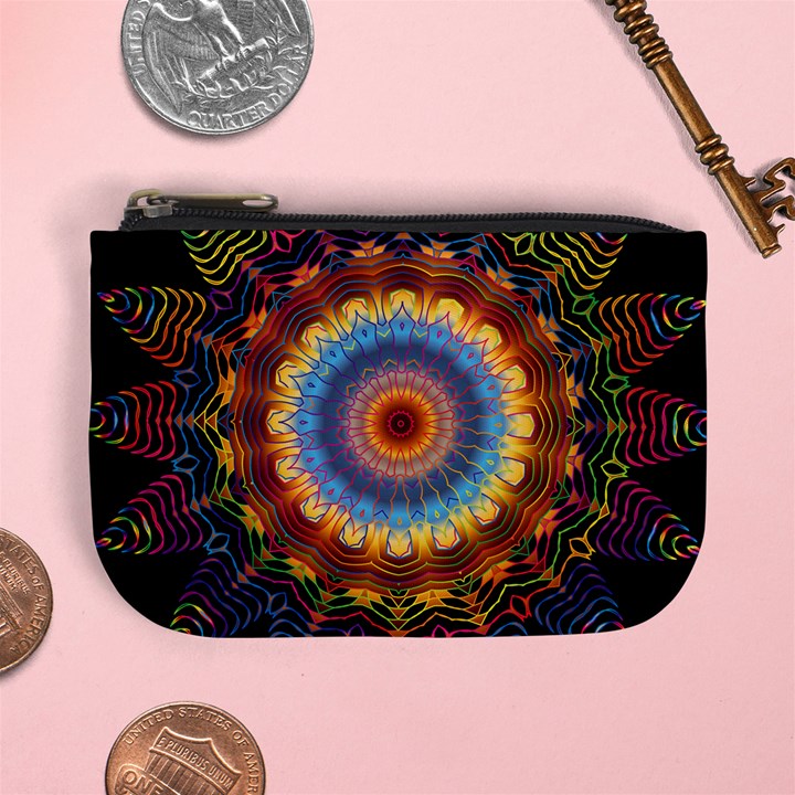 Colorful Prismatic Chromatic Mini Coin Purse