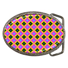 Tile Background Image Design Belt Buckles by Pakrebo