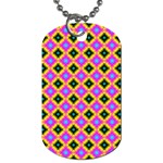 Tile Background Image Design Dog Tag (Two Sides) Back