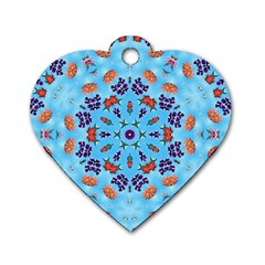 Farbenpracht Kaleidoscope Dog Tag Heart (two Sides) by Pakrebo